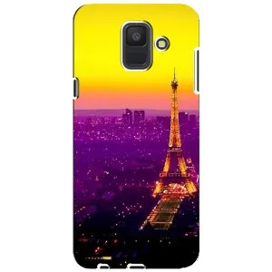 Чехол с Эйфелевой башней на Samsung Galaxy A6 2018, A600F (Яркая башня)