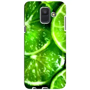 Чохол з зображенням смачної їжі для Samsung Galaxy A6 2018, A600F (Яскравий Лайм)