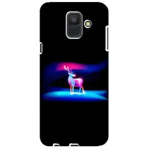 Силиконовый бампер с картинкой животных для Samsung Galaxy A6 2018, A600F (Яркий олень)