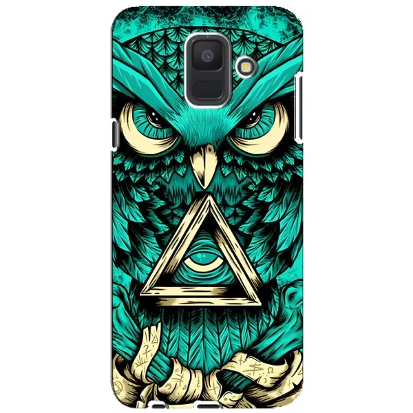 Чехол с рисунком «Зеленая сова» для Samsung Galaxy A6 2018 (A600F) Чехол с рисунком «Зеленая сова» для Samsung Galaxy A6 2018 (A600F)