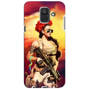 ЗСУ Чехлы (TPU) для Samsung Galaxy A6 2018, A600F (Женщина солдат)