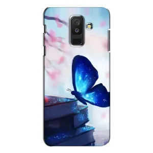 Силіконовий бампер з картинкою звірів для Samsung Galaxy A6 Plus 2018 ( A605) (Метелик синій)