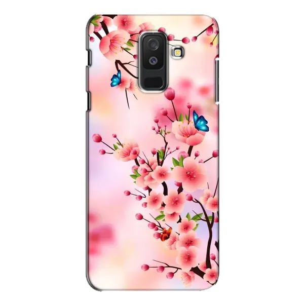 Чехол с рисунком «Бабочки на сакуре» для Samsung Galaxy A6 Plus 2018 (A605) Чехол с рисунком «Бабочки на сакуре» для Samsung Galaxy A6 Plus 2018 (A605)
