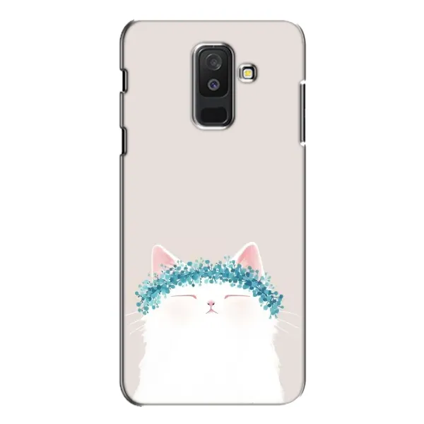 Чехол с рисунком «Белый котик» для Samsung Galaxy A6 Plus 2018 (A605) Чехол с рисунком «Белый котик» для Samsung Galaxy A6 Plus 2018 (A605)