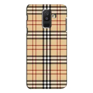 Чехол с Брендами одежды на Самсунг А6 Плюс 2018 (Burberry стиль)