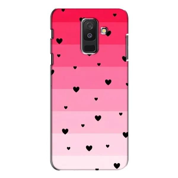 Чехол с рисунком «Чорные сердечки» для Samsung Galaxy A6 Plus 2018 (A605) Чехол с рисунком «Чорные сердечки» для Samsung Galaxy A6 Plus 2018 (A605)