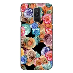 Чохли з тематикою "КВІТИ" на Samsung Galaxy A6 Plus 2018 ( A605) (Квіти на чорному)