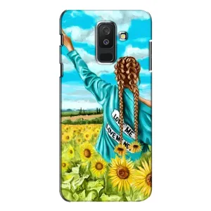 Чохол Стильні дівчата на Samsung Galaxy A6 Plus 2018 ( A605) (Дівчина на полі)