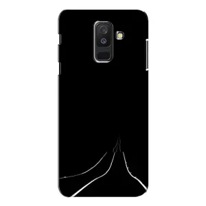 Чехол с картинками на черном фоне для Samsung Galaxy A6 Plus 2018 ( A605) (Дорога)