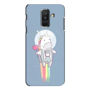 Чехол Unicorn на Samsung Galaxy A6 Plus 2018 ( A605) (Единорог космонавт)
