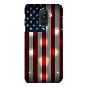 Чехол Флаг USA для Samsung Galaxy A6 Plus 2018 ( A605) (Флаг США 2)