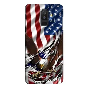 Чехол Флаг USA для Samsung Galaxy A6 Plus 2018 ( A605) (Флаг USA)