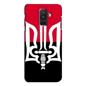 Чехлы УПА (Красно-Чёрный) на Samsung Galaxy A6 Plus 2018 ( A605) (Герб Украины)