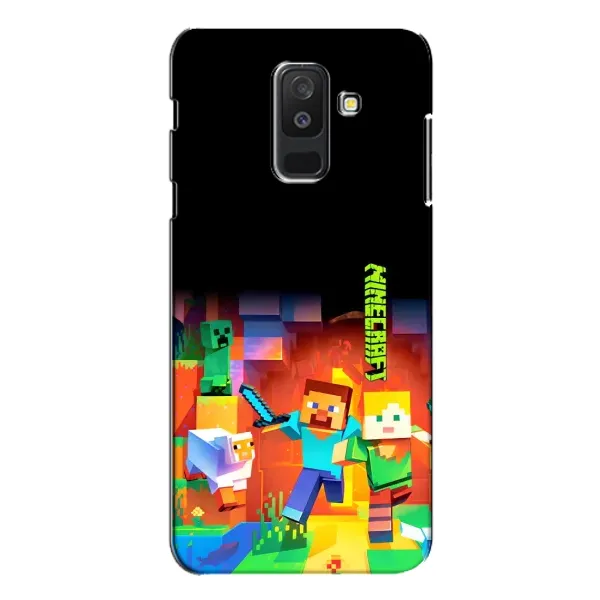 Чехол с рисунком «Герой Майнкрафт» для Samsung Galaxy A6 Plus 2018 (A605)