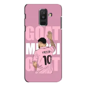 Чехлы Лео Месси в Майами на Samsung Galaxy A6 Plus 2018 ( A605) (GOAT MESSI)