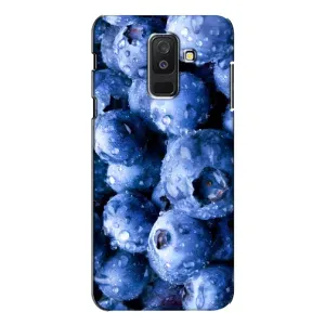 Чехол с изображением вкусной еды для Samsung Galaxy A6 Plus 2018 ( A605) (Голубика)