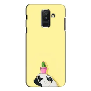 Бампер для Samsung Galaxy A6 Plus 2018 ( A605) з картинкою "Песики" (Кактус на голові)
