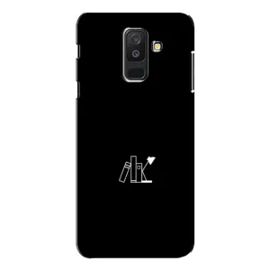 Чехол с картинками на черном фоне для Samsung Galaxy A6 Plus 2018 ( A605) (Книжки)