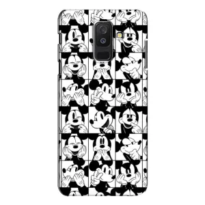 Чехлы с принтом Микки Маус на Samsung Galaxy A6 Plus 2018 ( A605) (Коллаж Микки Маус)