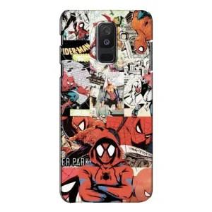 Чехол Супергерой Человека Паука на Samsung Galaxy A6 Plus 2018 ( A605) (Комикс Паука)
