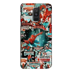 Чехол Супергерой Человека Паука на Samsung Galaxy A6 Plus 2018 ( A605) (Комиксы Человек Паук)