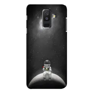 Силіконовый Чохол з принтом "Космонавти" на Samsung Galaxy A6 Plus 2018 ( A605) (Космонавт романтик)