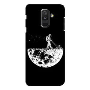 Силиконовый Чехол с принтом "Космонавты" на Samsung Galaxy A6 Plus 2018 ( A605) (Космонавт)