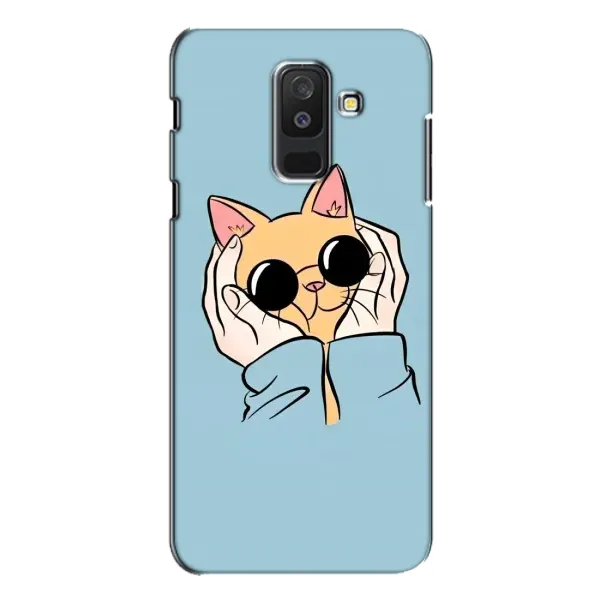 Чехол с рисунком «КОТИК в очках» для Samsung Galaxy A6 Plus 2018 (A605)