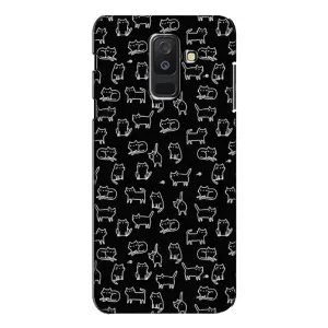 Чохол на тематику: Коти для Samsung Galaxy A6 Plus 2018 (A605) (Котики на чорному)