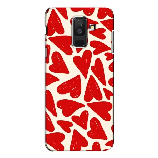 Чехол с рисунком «Красные сердечка» для Samsung Galaxy A6 Plus 2018 (A605) Чехол с рисунком «Красные сердечка» для Samsung Galaxy A6 Plus 2018 (A605)