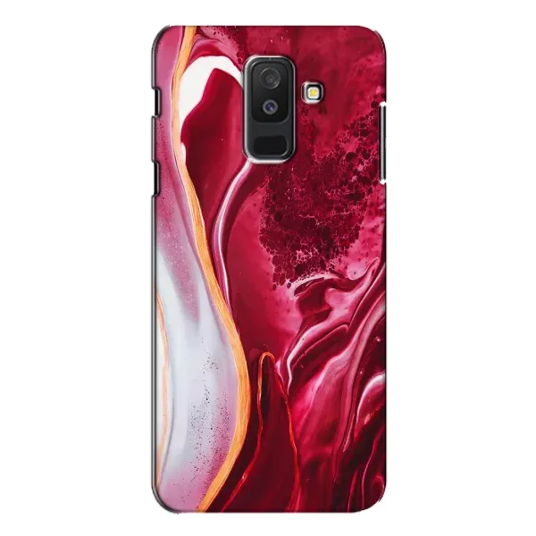 Чехол с рисунком «Красный мрамор» для Samsung Galaxy A6 Plus 2018 (A605) Чехол с рисунком «Красный мрамор» для Samsung Galaxy A6 Plus 2018 (A605)