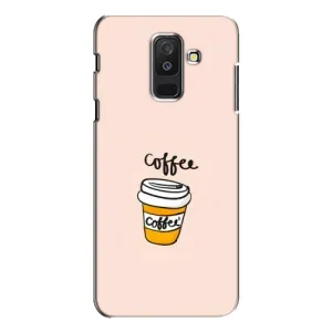 Чехол с изображением вкусной еды для Samsung Galaxy A6 Plus 2018 ( A605) (Кружка кофе)
