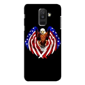 Чехол Флаг USA для Samsung Galaxy A6 Plus 2018 ( A605) (Крылья США)
