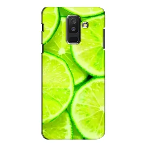 Чехол с изображением вкусной еды для Samsung Galaxy A6 Plus 2018 ( A605) (Лайм)