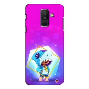 Чохол Бравл Старс для Samsung Galaxy A6 Plus 2018 ( A605) (Леон у костюмі Акули)