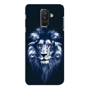 Чохол з картинкою на Samsung Galaxy A6 Plus 2018 ( A605) (Лев – синій)