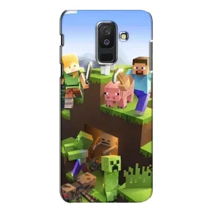 Чохли для Samsung Galaxy A6 Plus 2018 ( A605) (Персонажі МайнКрафт) (Майн-крафт)