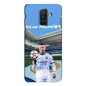 Чехол (TPU) с Футболистом на Samsung Galaxy A6 Plus 2018 ( A605) (Mbappe Real)