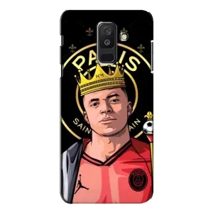 Чехол (TPU) с Футболистом на Samsung Galaxy A6 Plus 2018 ( A605) (Mbappe King)