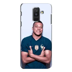 Чехол (TPU) с Футболистом на Samsung Galaxy A6 Plus 2018 ( A605) (Мбаппешичка)