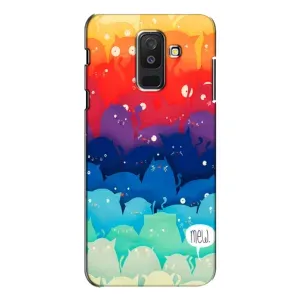 Силіконовий чохол з котиком для Samsung Galaxy A6 Plus 2018 ( A605) (Mew)
