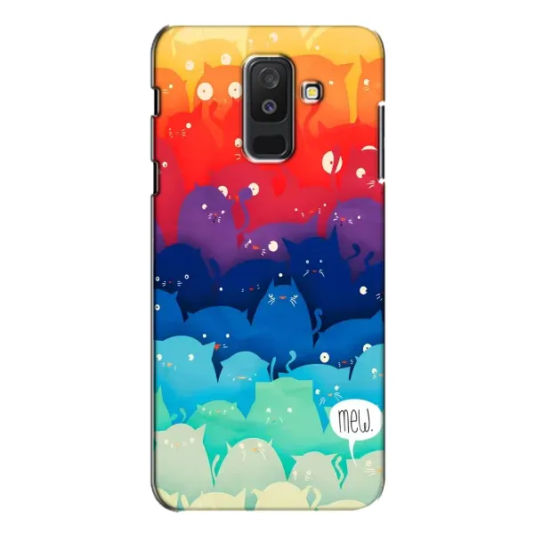 Чехол с рисунком «Mew» для Samsung Galaxy A6 Plus 2018 (A605)