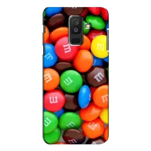 Чехол с изображением вкусной еды для Samsung Galaxy A6 Plus 2018 ( A605) (Разноцветные M&M'S)