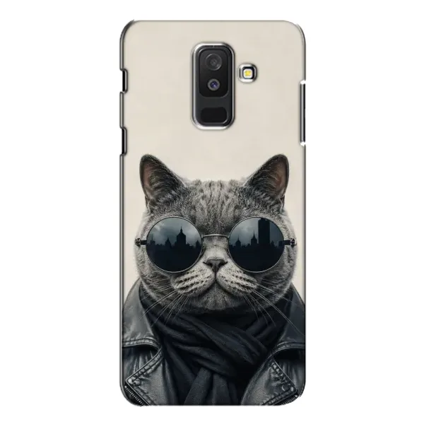 Чехол с рисунком «Модный кот» для Samsung Galaxy A6 Plus 2018 (A605) Чехол с рисунком «Модный кот» для Samsung Galaxy A6 Plus 2018 (A605)