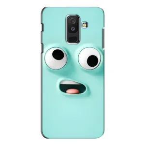 Силиконовые Чехлы (смешные стикеры) для Samsung Galaxy A6 Plus 2018 ( A605) (Забавное мятное лицо)