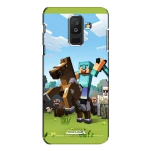 Чохли для Samsung Galaxy A6 Plus 2018 ( A605) (Персонажі МайнКрафт) (На коні)