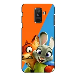 Чехлы ЗВЕРОПОЛИС для Samsung Galaxy A6 Plus 2018 ( A605) (Ник и Хопс)