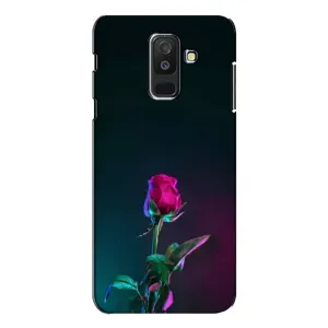 Чохли з принтом Троянд для Samsung Galaxy A6 Plus 2018 ( A605) (Нічна троянда)