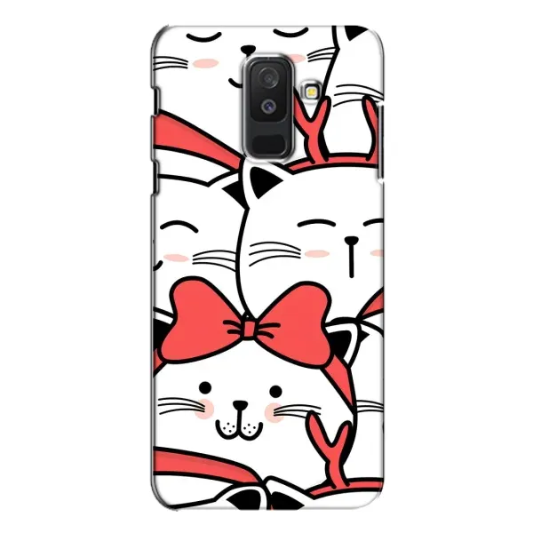 Чехол с рисунком «Новогодние котики» для Samsung Galaxy A6 Plus 2018 (A605)