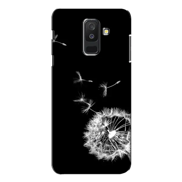 Чехол с рисунком «Одуванчик на чёрном» для Samsung Galaxy A6 Plus 2018 (A605)